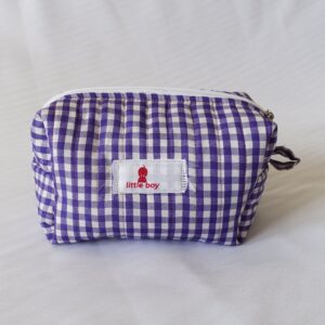 trousse de maquillage violet